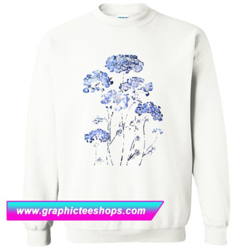 abstract queen anne's lace blue Sweatshirt (GPMU)