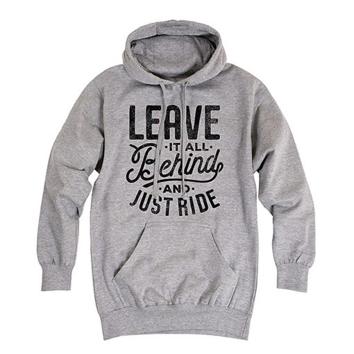 Athletic Heather Leave It All Behind & Ride Pullover Hoodie (GPMU)