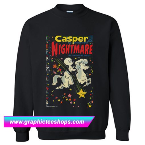 Casper The Friendly Ghost Nightmare Comic Cover Girls Sweatshirt (GPMU)