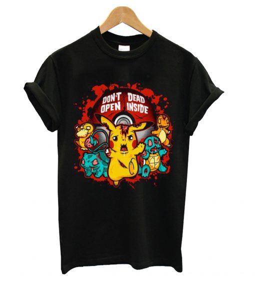 Don’t Open Dead Inside Pikachu Zombie Pokemon T Shirt (GPMU)