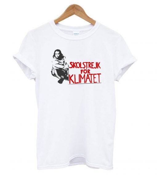 Greta Thunberg – skolstrejk för klimatet T shirt (GPMU)