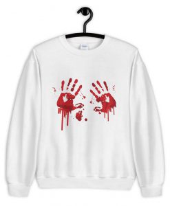 Halloween Bloody Hands Sweatshirt (GPMU)