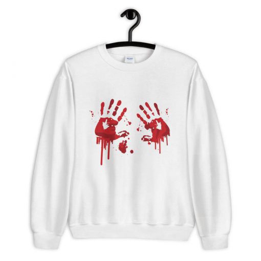 Halloween Bloody Hands Sweatshirt (GPMU)