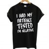 I’m Negative Black T-shirt (GPMU)