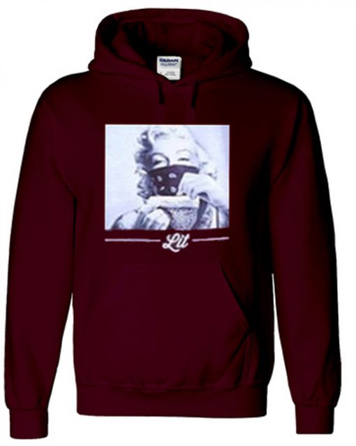 Marilyn Monroe LIT Maroon Hoodie (GPMU)