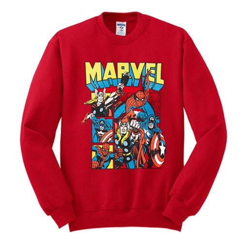 Marvel Comic Red Sweatshirt (GPMU)