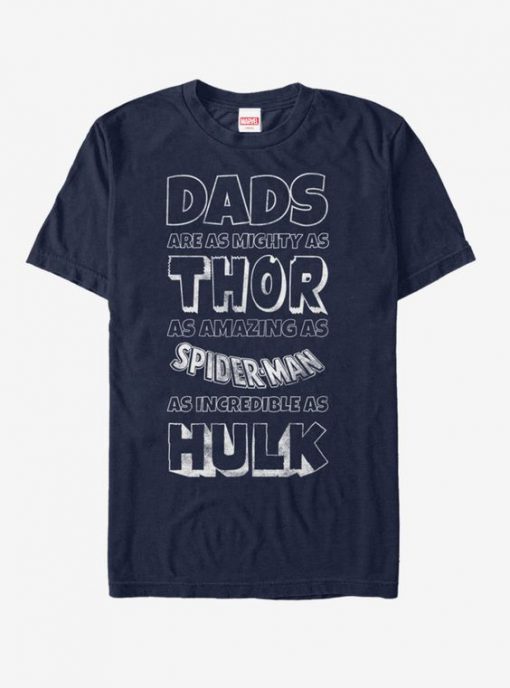 Marvel Father’s Day Avengers Dad Traits T-Shirt (GPMU)