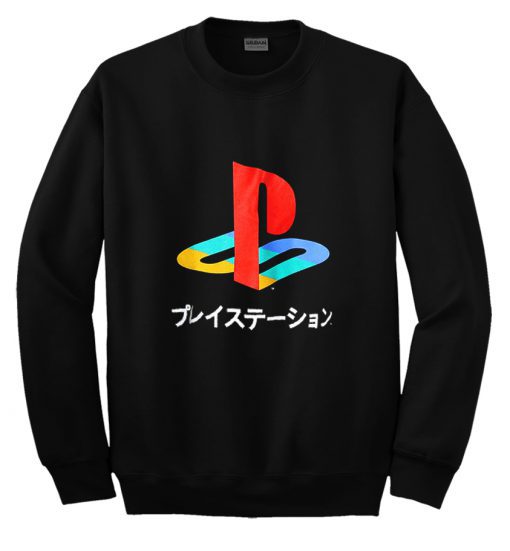 Playstation Japanese Katakana Sweatshirt (GPMU)