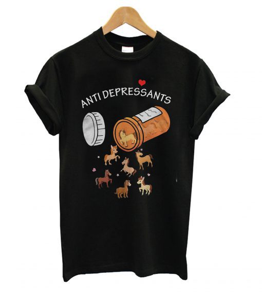 Antidepressants French Horse Drug T shirt (GPMU)