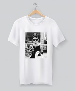 Audrey Hepburn Sunglasses Breakfast at Tiffany T Shirt (GPMU)