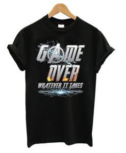 Avengers Endgame Inspired and DC Comics On Game Over T Shirt (GPMU)