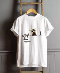 Baby Yoda Eating Porg T-Shirt FP