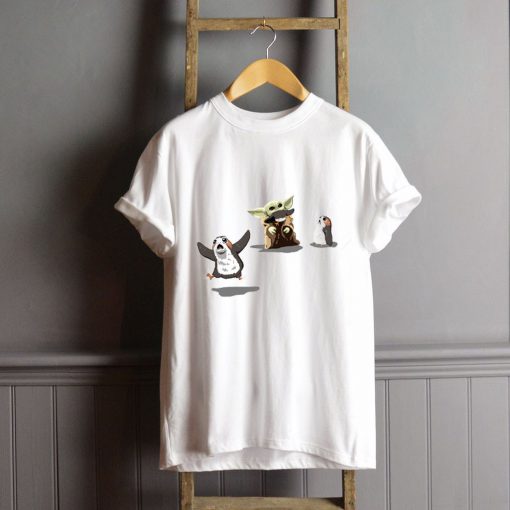 Baby Yoda Eating Porg T-Shirt FP