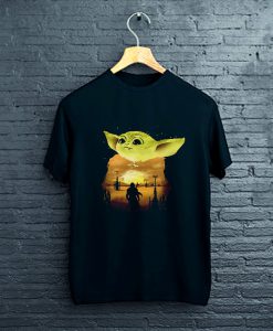 Baby Yoda Sunset T-Shirt FP