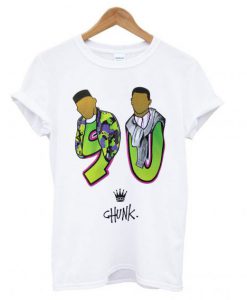 Chunk Fresh Prince 90 print Retro T shirt (GPMU)