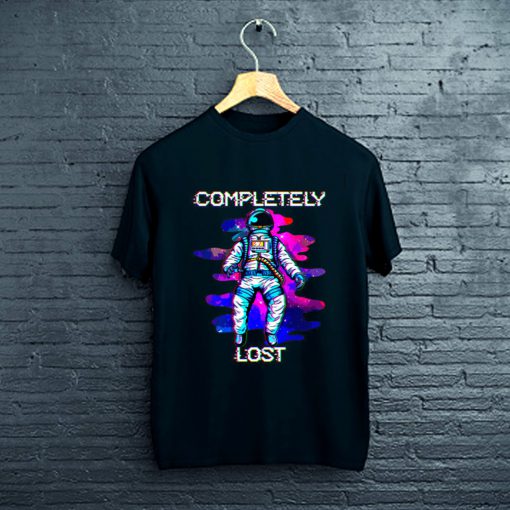 Completely Lost Astronaut Floating In Space Funny T-Shirt FP