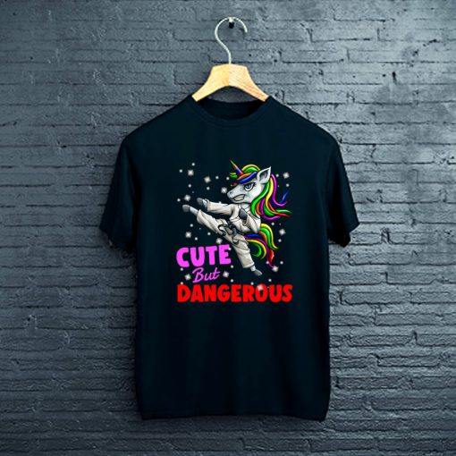 Cute But Dangerous Unicorn Funny Karate Taekwondo Gift T-Shirt FPCute But Dangerous Unicorn Funny Karate Taekwondo Gift T-Shirt FP