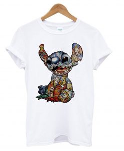 Disney Characters inside Stitch T Shirt (GPMU)