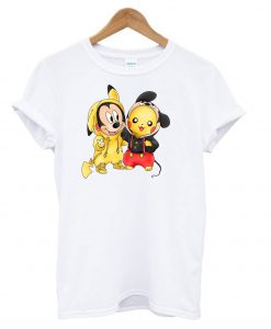 Friendship Pikachu And Mickey Mouse Mashup T Shirt (GPMU)