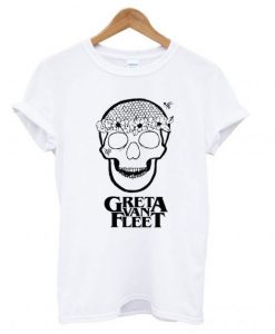 Greta Van Fleet Flower Power Skull T Shirt (GPMU)