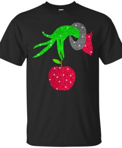 Grinch hand holding Apple T Shirt (GPMU)