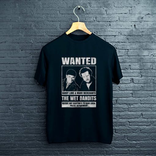 Home Alone The Wet Bandits Wanted Poster T-Shirt FP