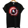 Marvel Avengers Assemble Captain America Art Shield Badge T Shirt (GPMU)