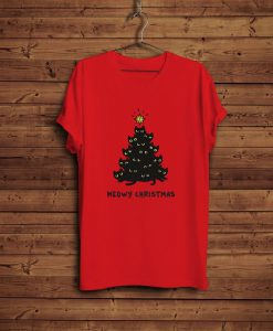 Meowy Christmas T-Shirt FP