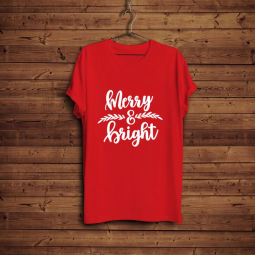 Merry and Bright Holiday T-Shirt FP