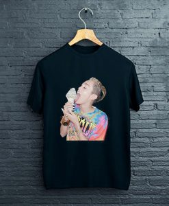 Miley Cyrus Licking Ice Cream T-Shirt FP