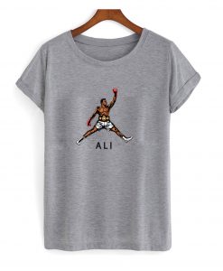 Muhammad Ali Jumping Ali Grey T Shirt (GPMU)