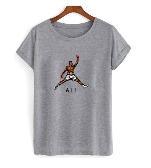 Muhammad Ali Jumping Ali Grey T Shirt (GPMU)