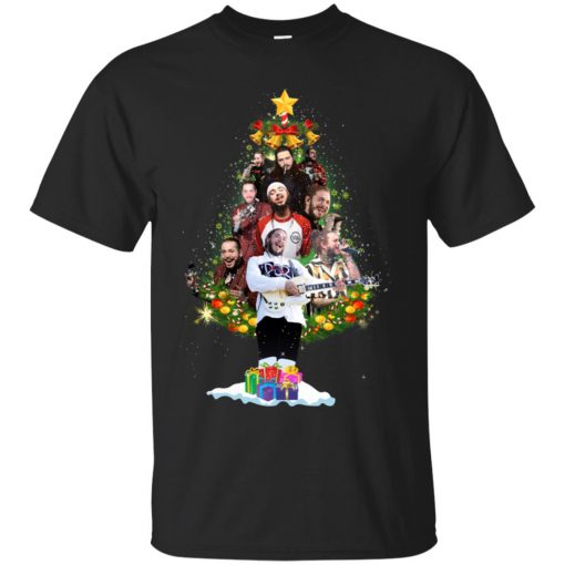 Post Malone Christmas Tree T shirt (GPMU)
