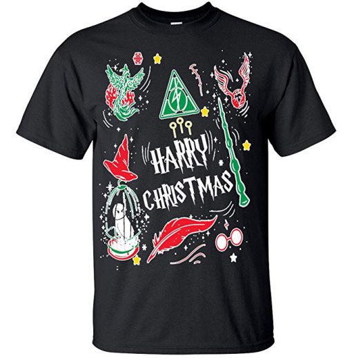 Prime Tees Adult Harry Christmas Potter T Shirt (GPMU)