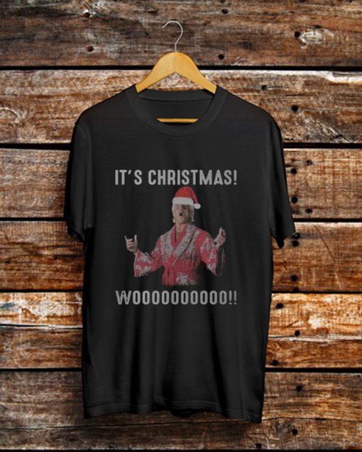 Ric Flair It's Christmas Wooo T- Shirt (GPMU)