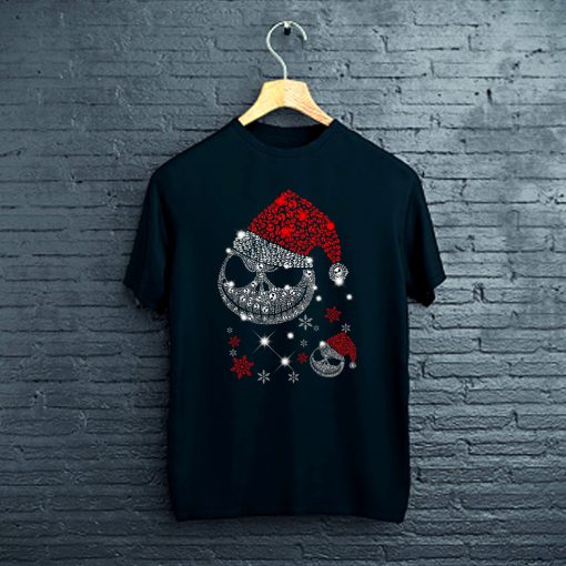 Skellington Santa Diamond Christmas T-Shirt FP