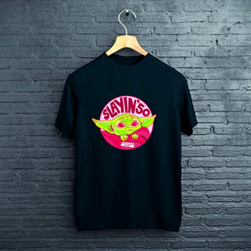 Slayin 50 Mandalorian Baby Yoda T-Shirt FP