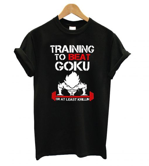 Training In Saiyan Gym To Beat Goku T Shirt (GPMU)