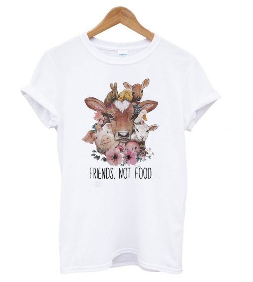 Vegan Friends not Food T shirt (GPMU)