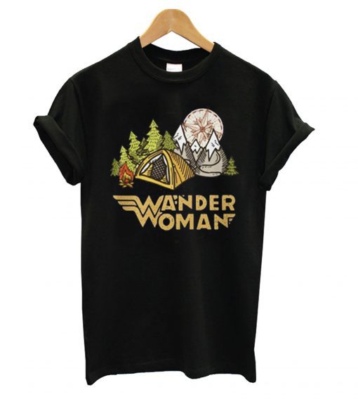 Wander Woman Camping Mountains T shirt (GPMU)