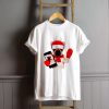 christmas selfie dog fawn bulldog T-Shirt FP