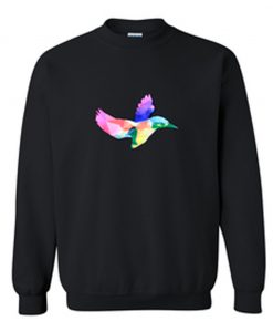 Amazingphil Geometric Rainbow Hummingbird Sweatshirt (GPMU)