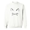 Cute Cat Face Sweatshirt (GPMU)