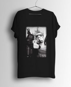 Darth Vader And Stormtrooper Selfie in Disneyland T Shirt (GPMU)