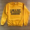 I am a ray of fucking sunshine sweatshirt (GPMU)