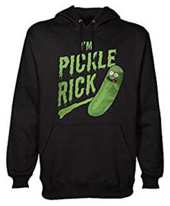 Je suis Pickle Rick avec Capuche Noir Hoodie (GPMU)