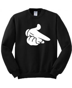 Mickey Mouse Hand Gun Sweatshirt (GPMU)