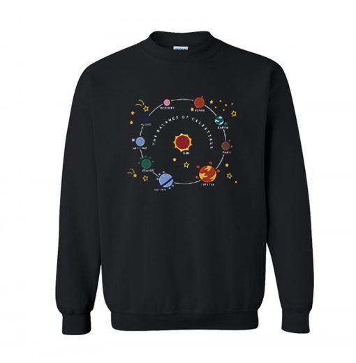 Planets Solar System and Stars Sweatshirt (GPMU)