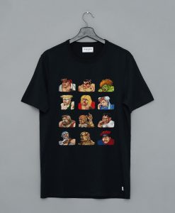 Street Fighter 2 Continue Faces T-Shirt (GPMU)