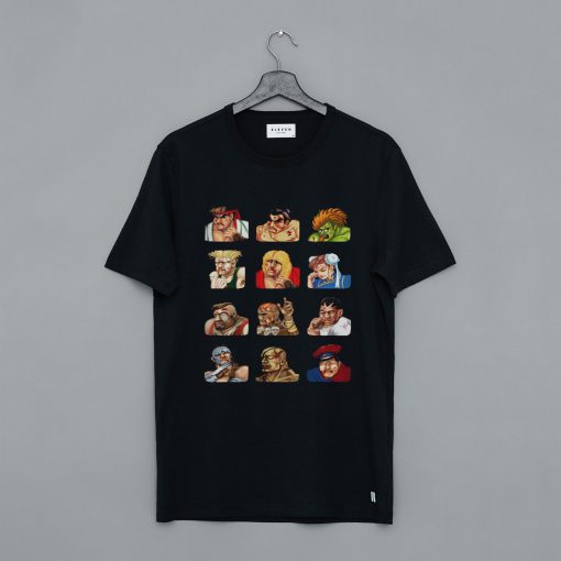 Street Fighter 2 Continue Faces T-Shirt (GPMU)